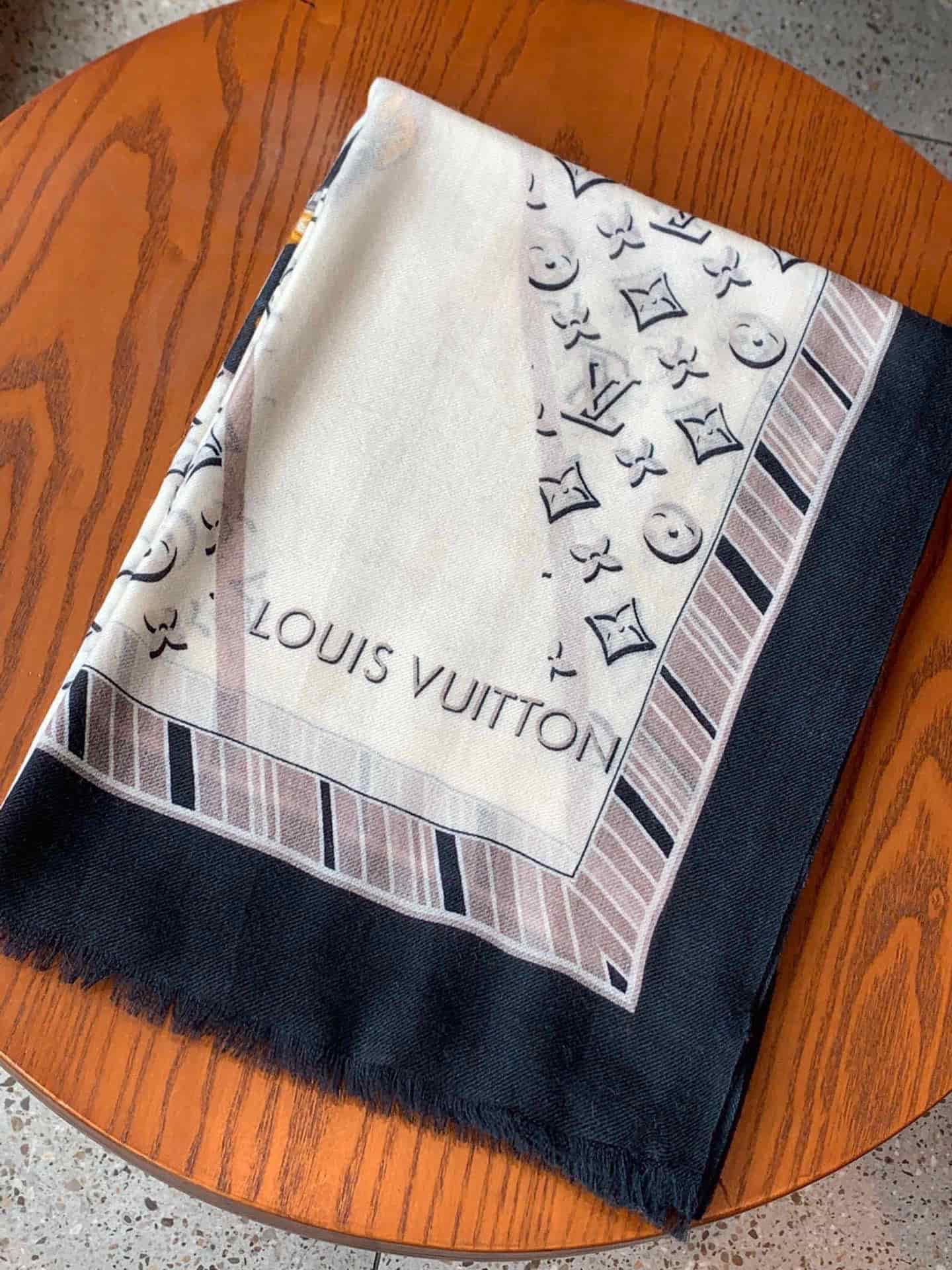 Louis Vuitton Monogram Lets Go Square Scarf