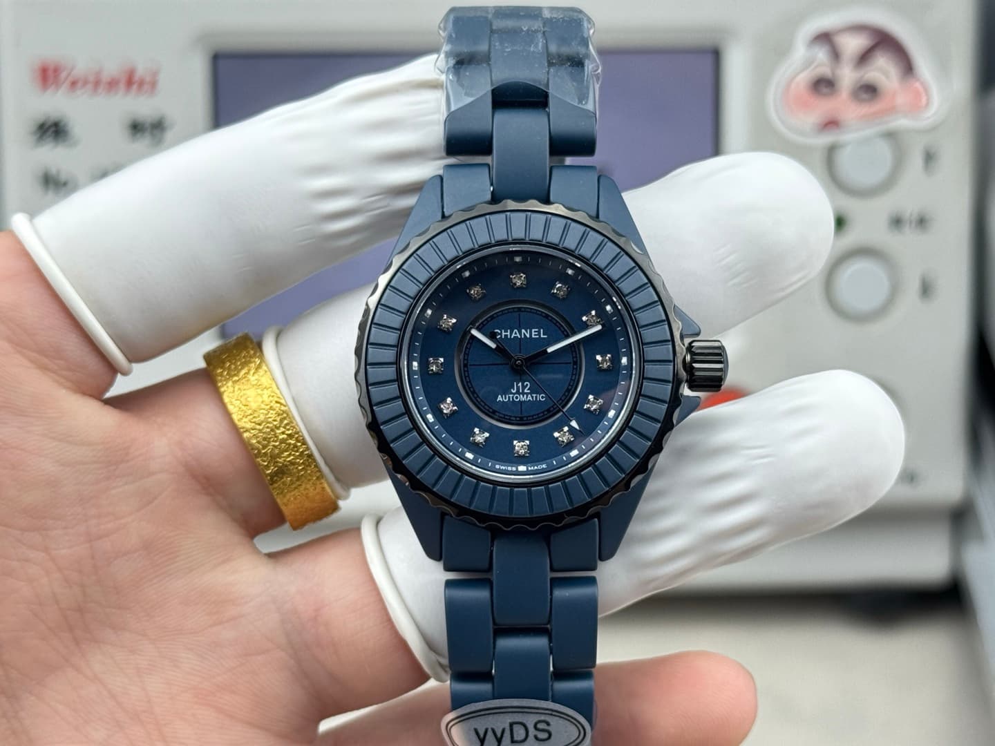 Chanel J12 Matte Blue Ceramic Watch TOP