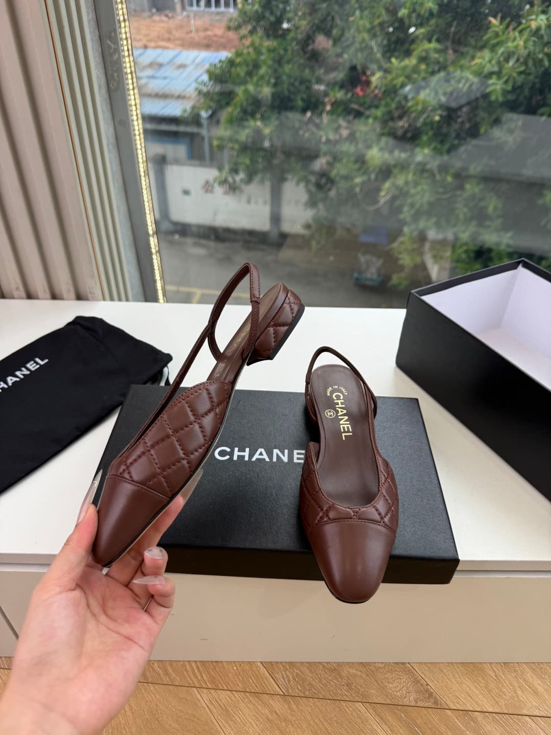 Chanel Slingback Flats Women