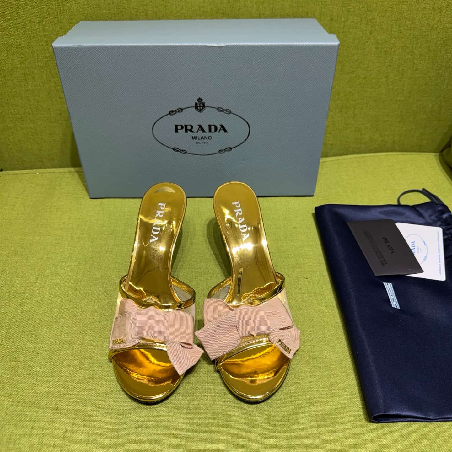 Prada Mesh fabric Sandal Shoes Women