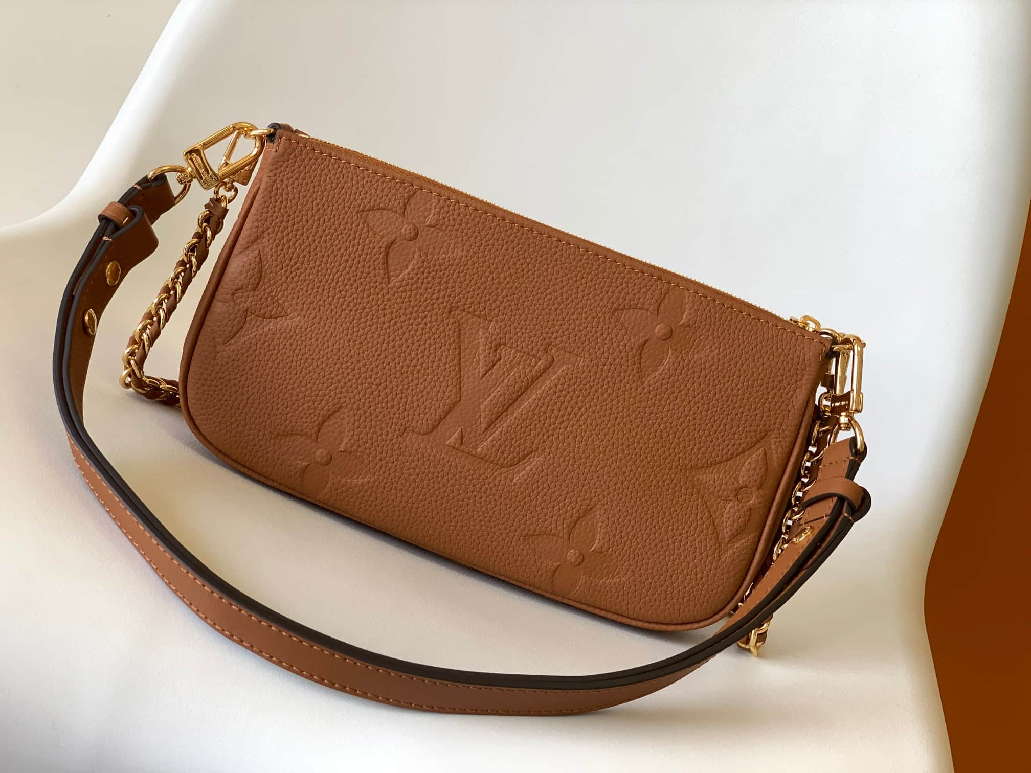 Louis Vuitton Multi Pochette Accessoires Bicolor Empreinte leather M45984 High