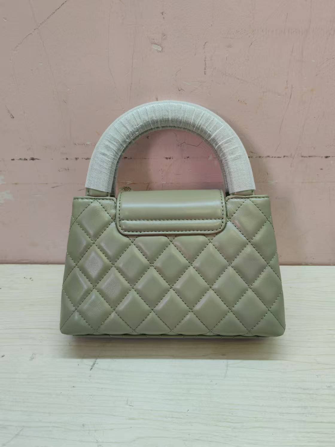 Chanel MINI SHOPPING BAG AS4416 Shiny Aged Calfskin & Gold-Tone Metal Cuba A