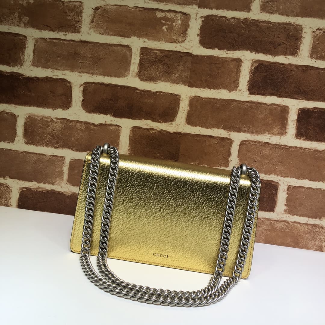 DIONYSUS MEDIUM RECTANGULAR BAG 499623 Leather Gold high