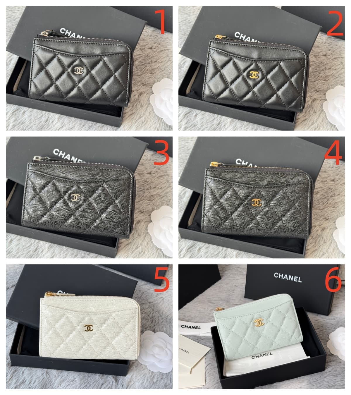 Chanel Classic Zipped Card Holder AP3179 A