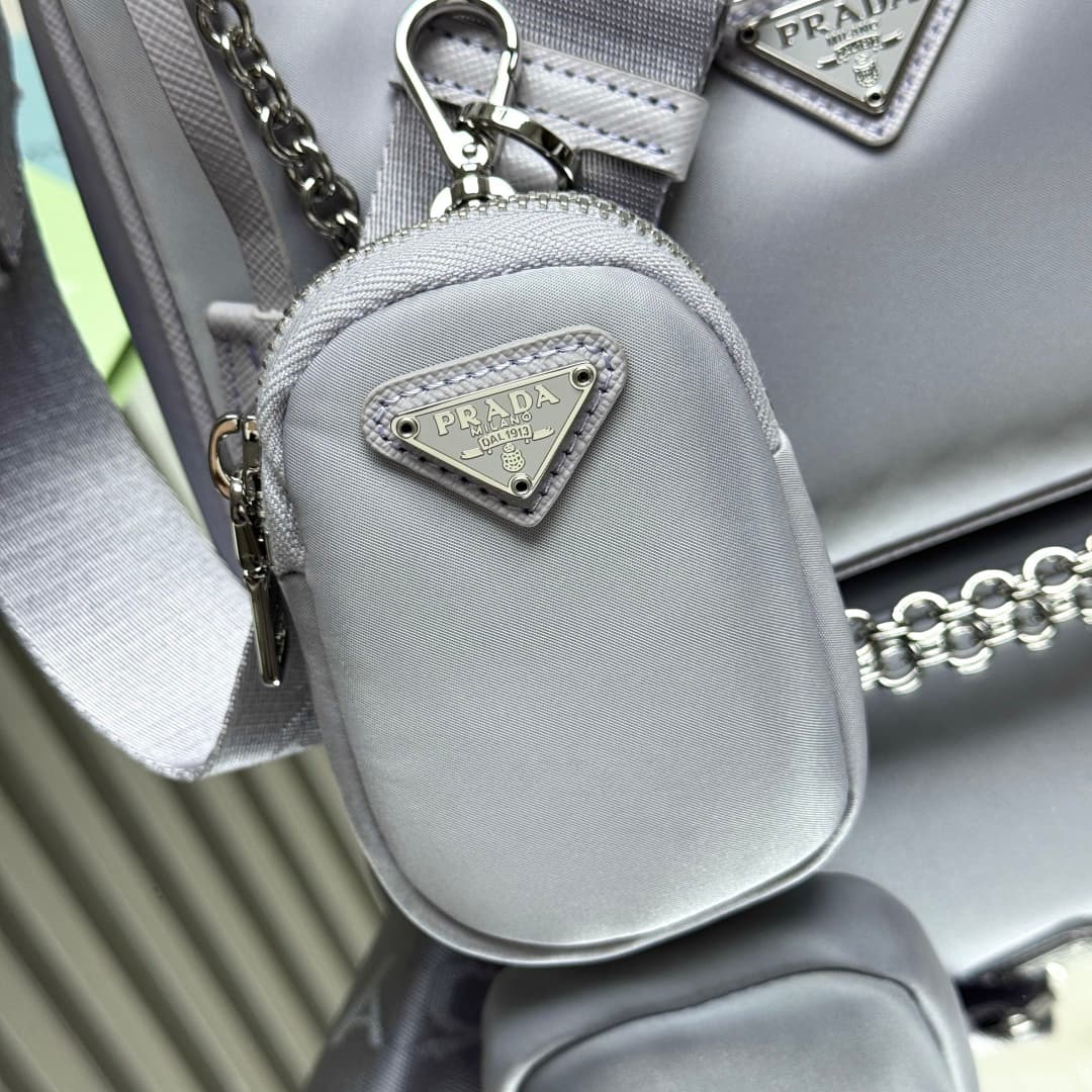 Prada Re-Edition 2005 Nylon bag 1BH204 Purple High