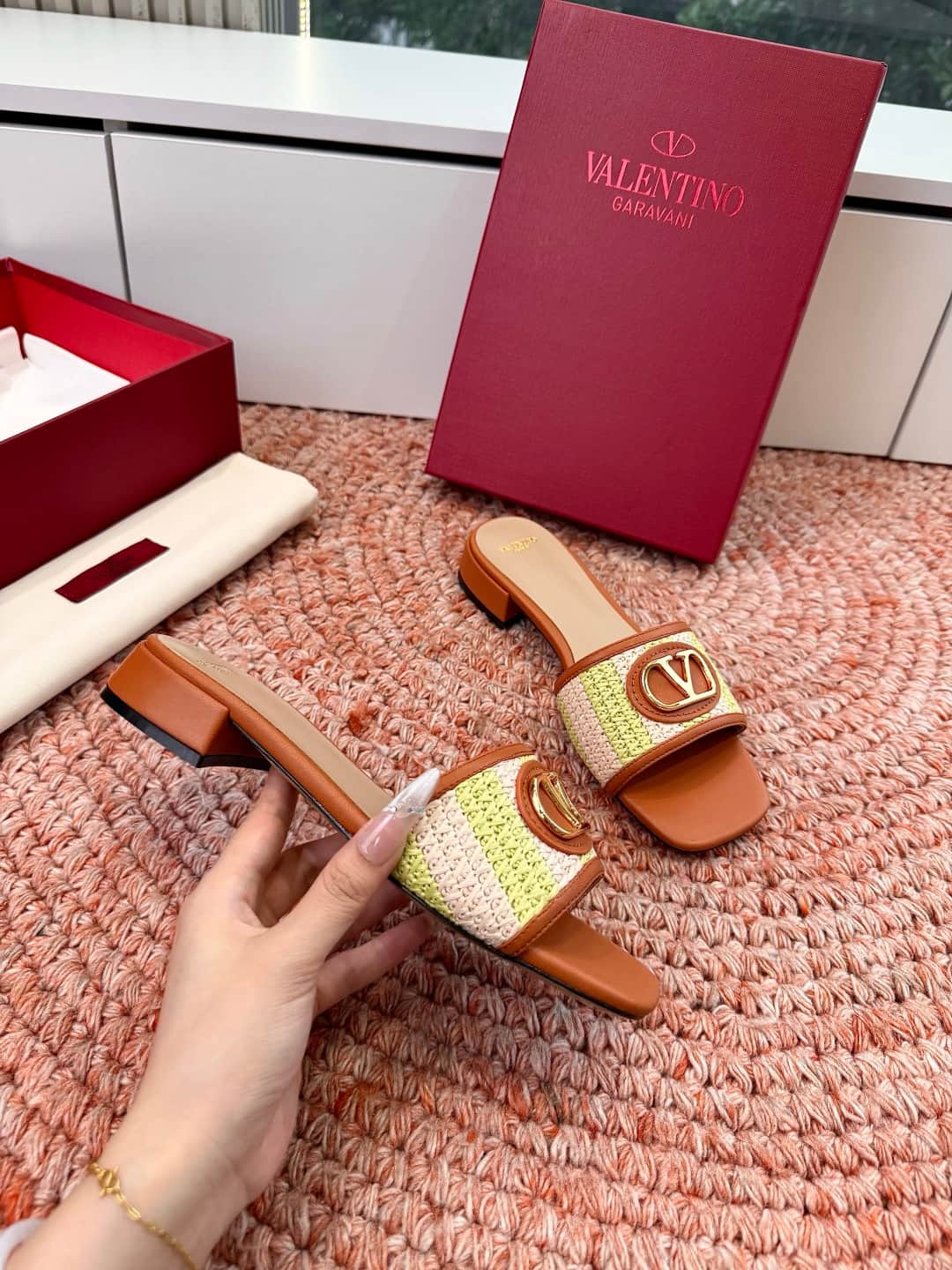 Valentino Garavani VLogo Signature Slide Sandals Women