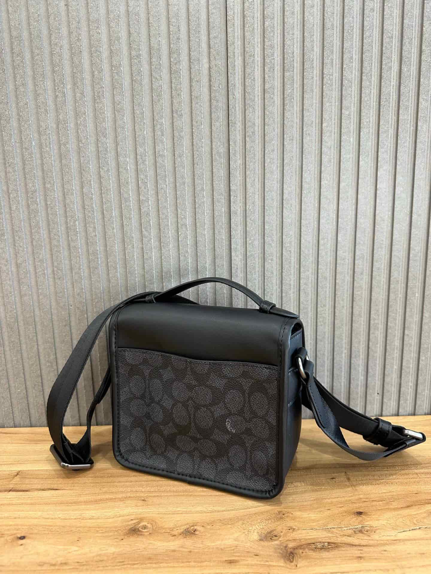 Coach Racer Crossbody Bag In Signature Canvas Black High