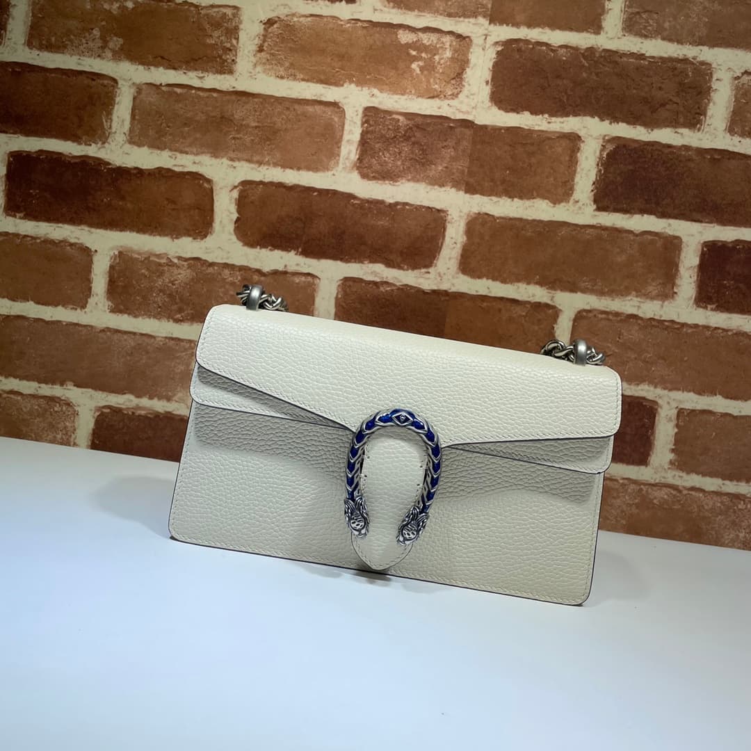 DIONYSUS MEDIUM RECTANGULAR BAG 499623 Leather White High