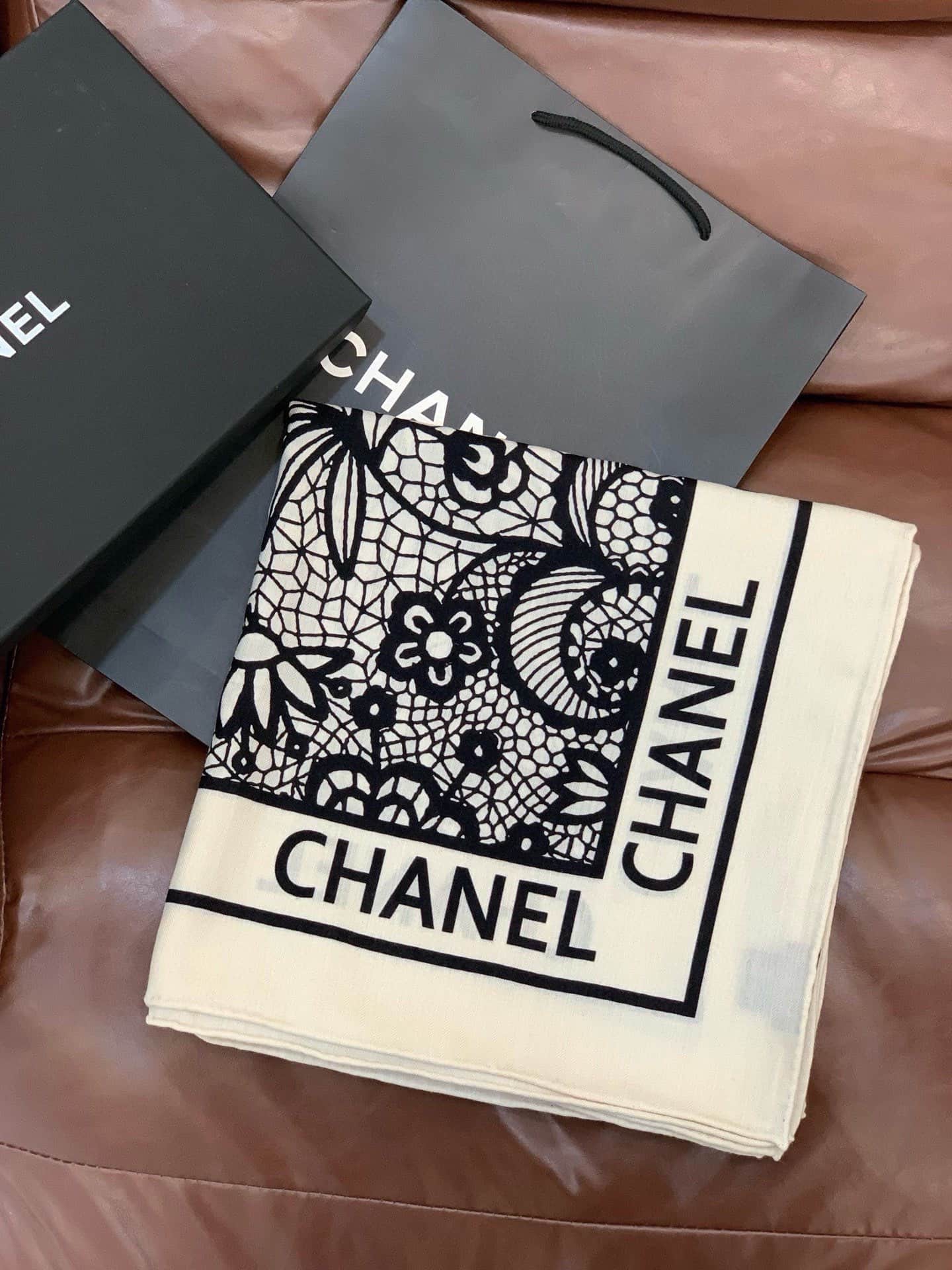 Chanel silk scarf