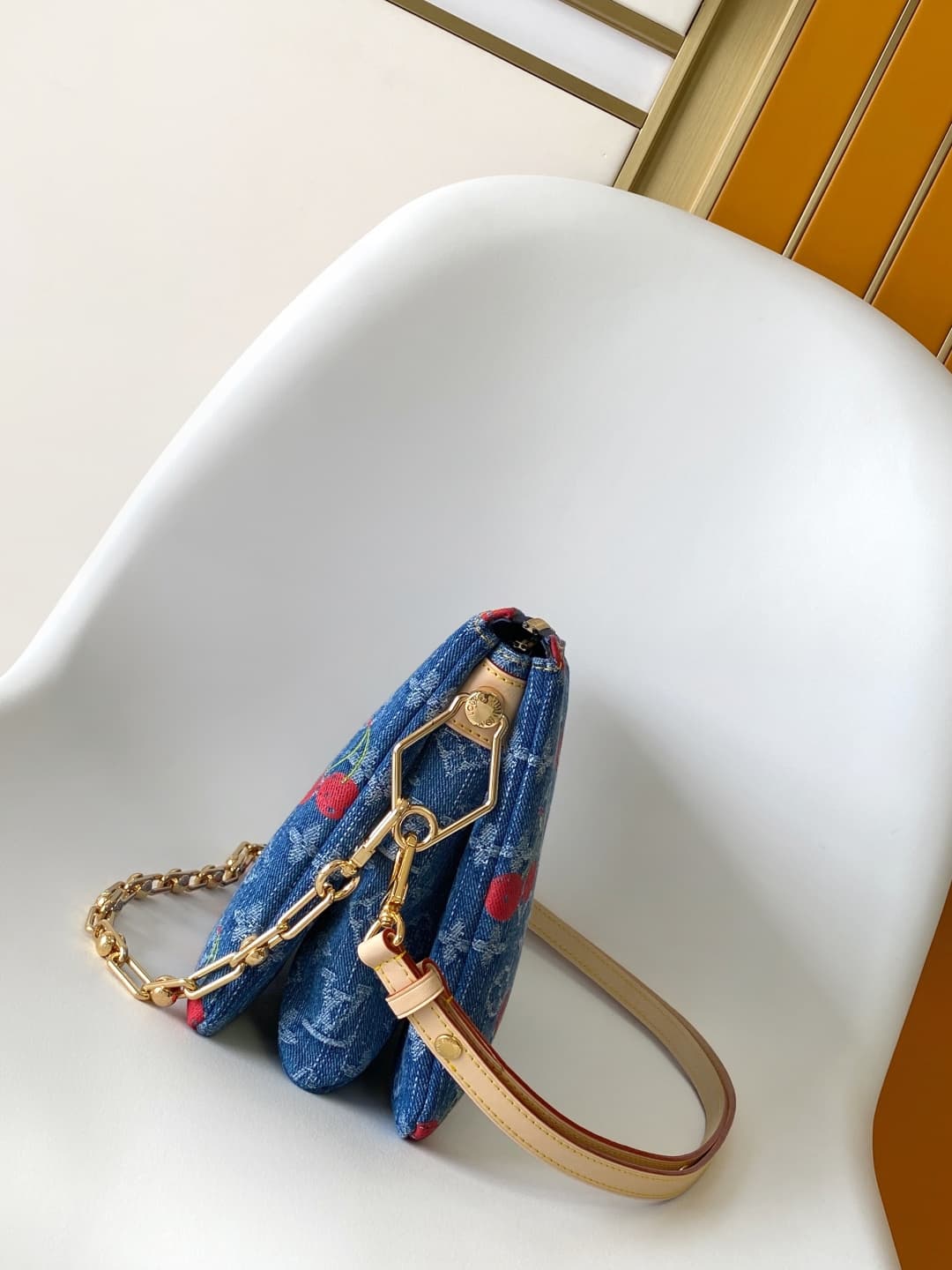 Louis Vuitton x Takashi Murakami Coussin PM Blue Denim Monogram Canvas M14978 High