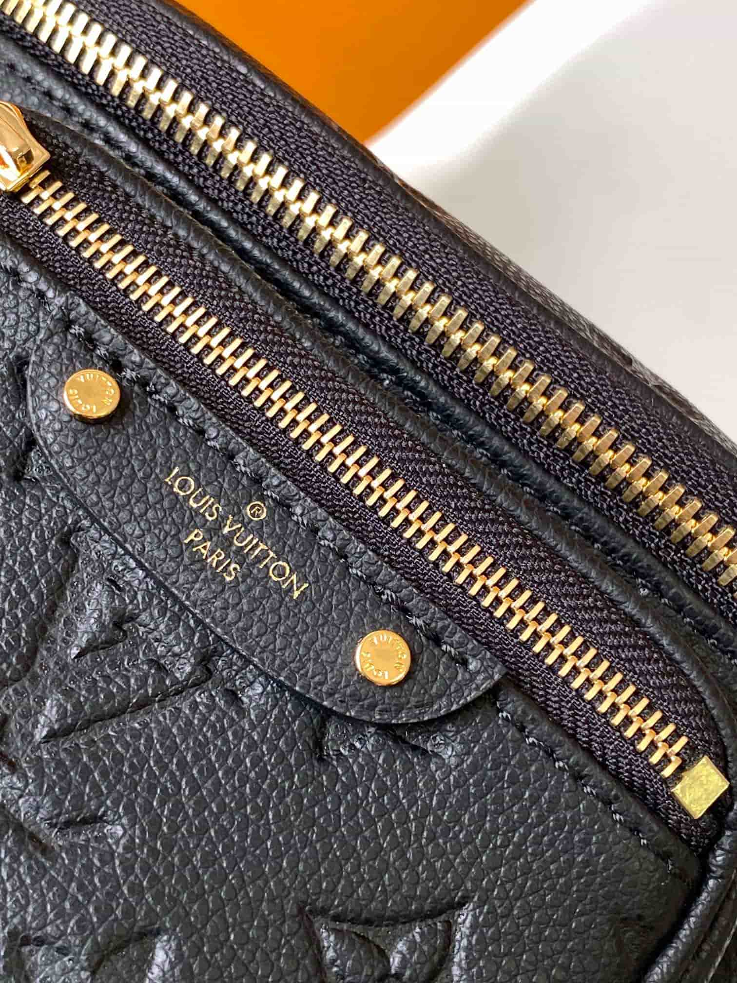 Louis Vuitton Mini Bumbag Black Monogram Empreinte Leather M46917 High