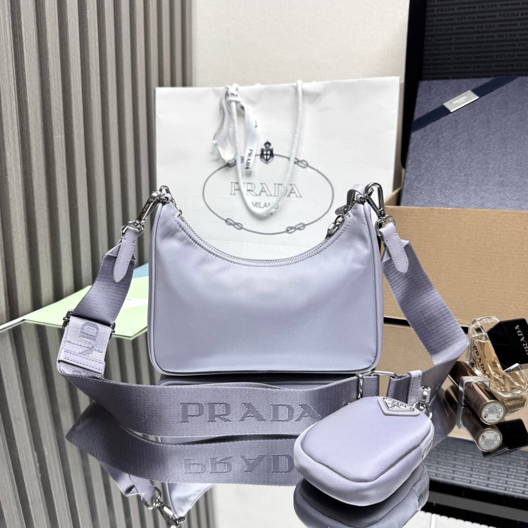 Prada Re-Edition 2005 Nylon bag 1BH204 Purple High