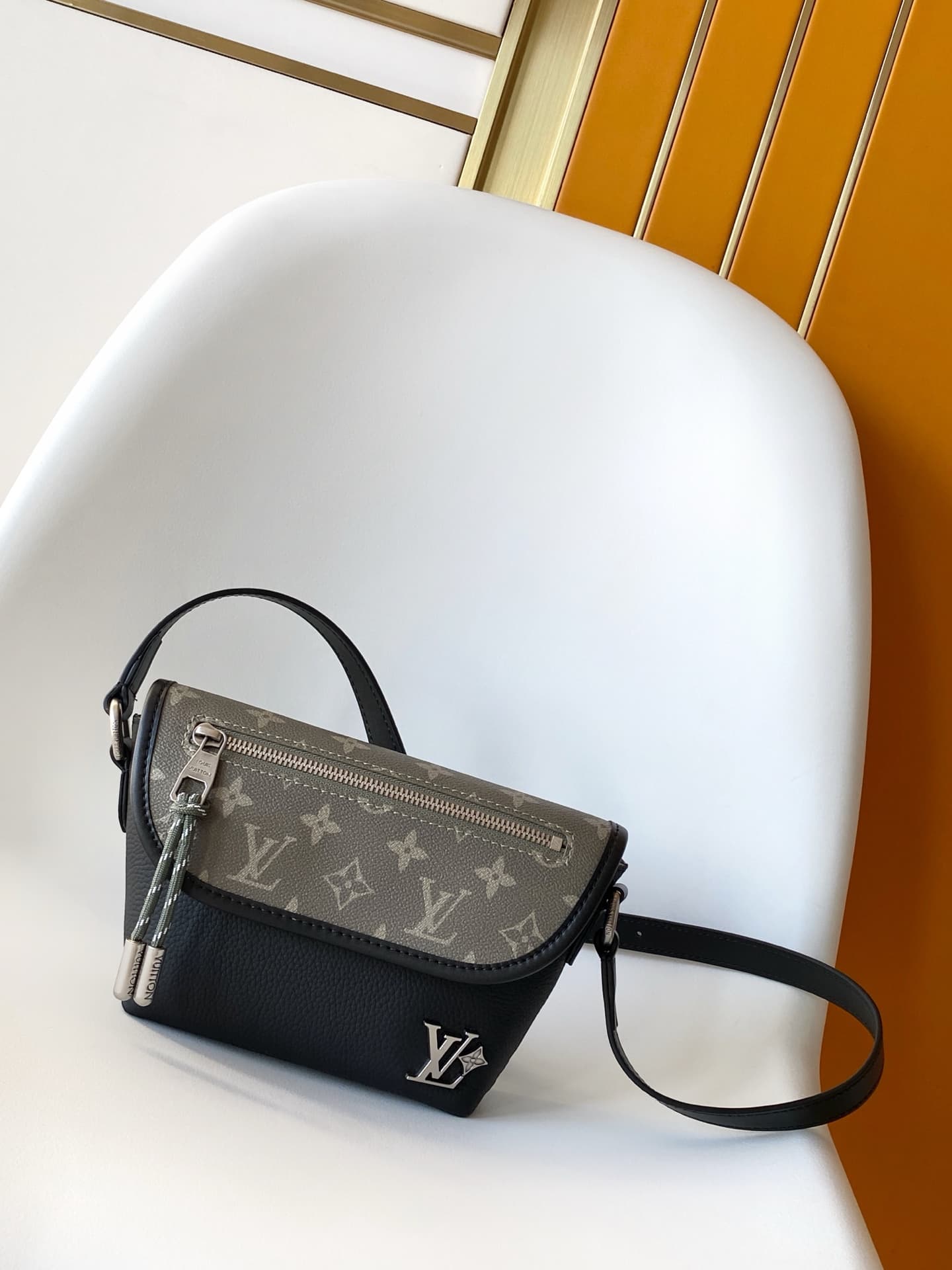 Louis Vuitton Pulse Wearable Wallet Monogram Eclipse Canvas M12618 High