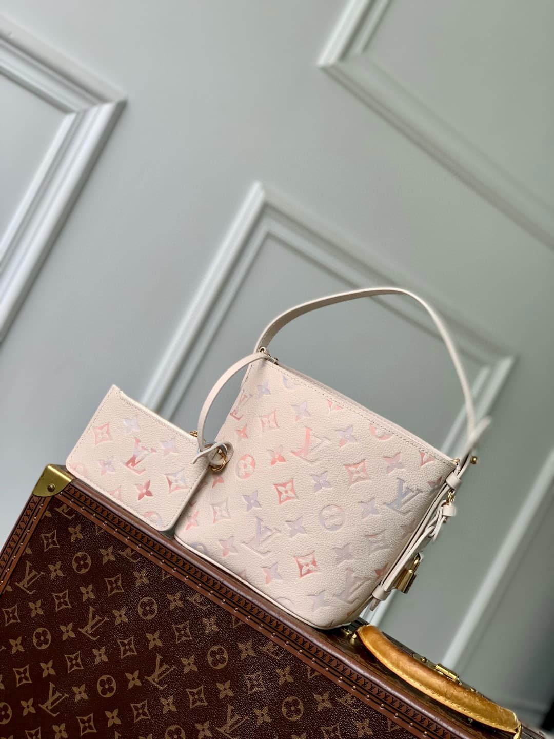 Louis Vuitton All In BB Embossed grained cowhide leather M25673 Dream Cream High