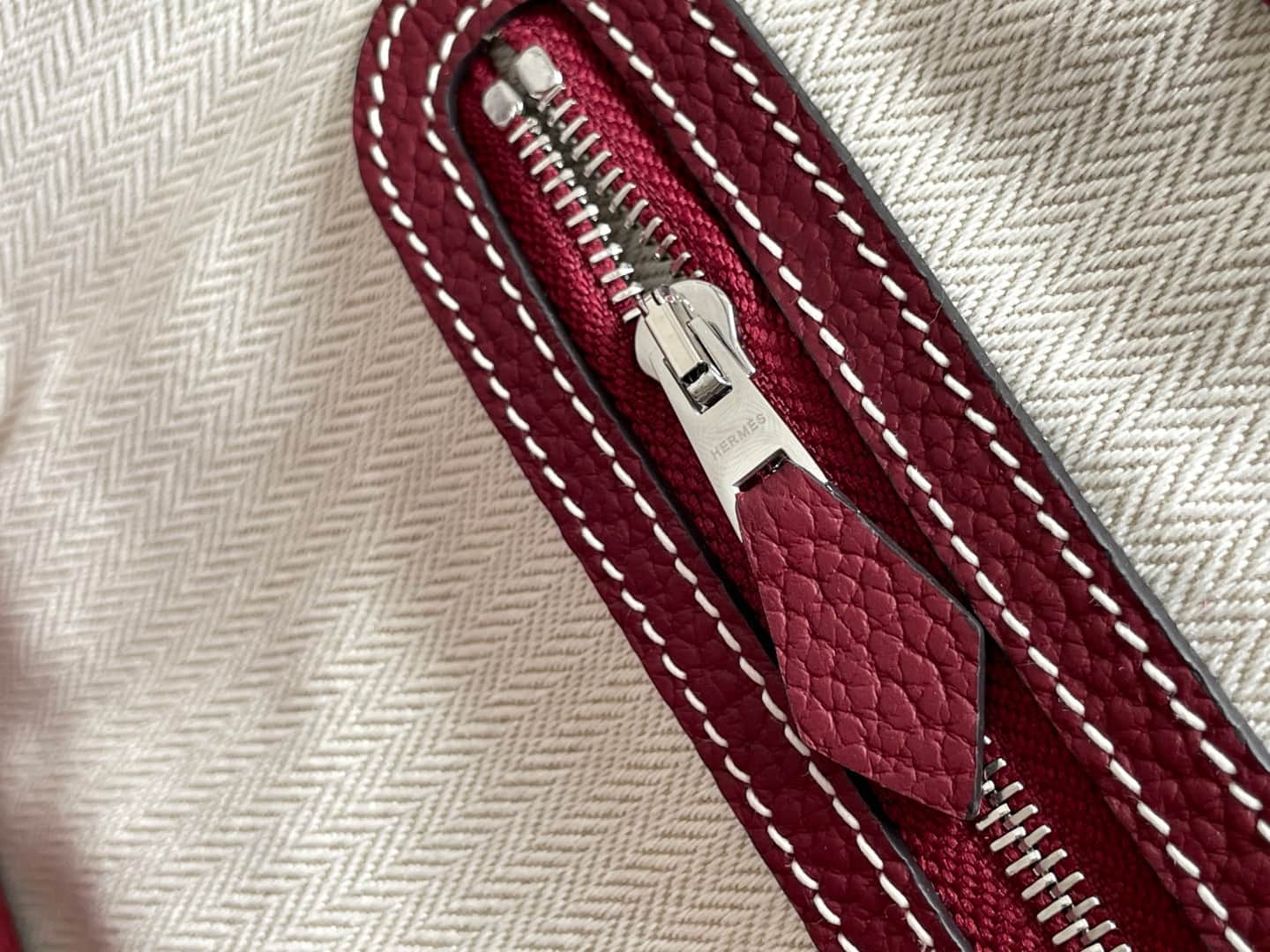 Hermes Garden Party 23 bag in Rouge H Togo Leather WAX High