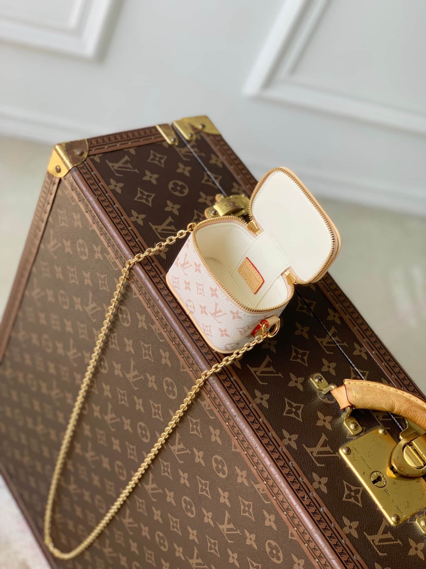Louis Vuitton Micro Vanity Case Dune Beige Monogram coated canvas M03812 High