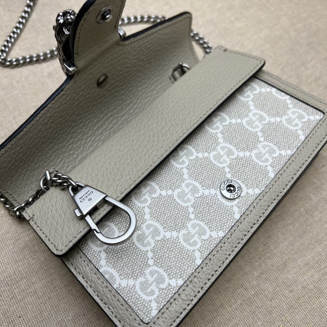 Dionysus GG Supreme super mini bag 476432 Beige high