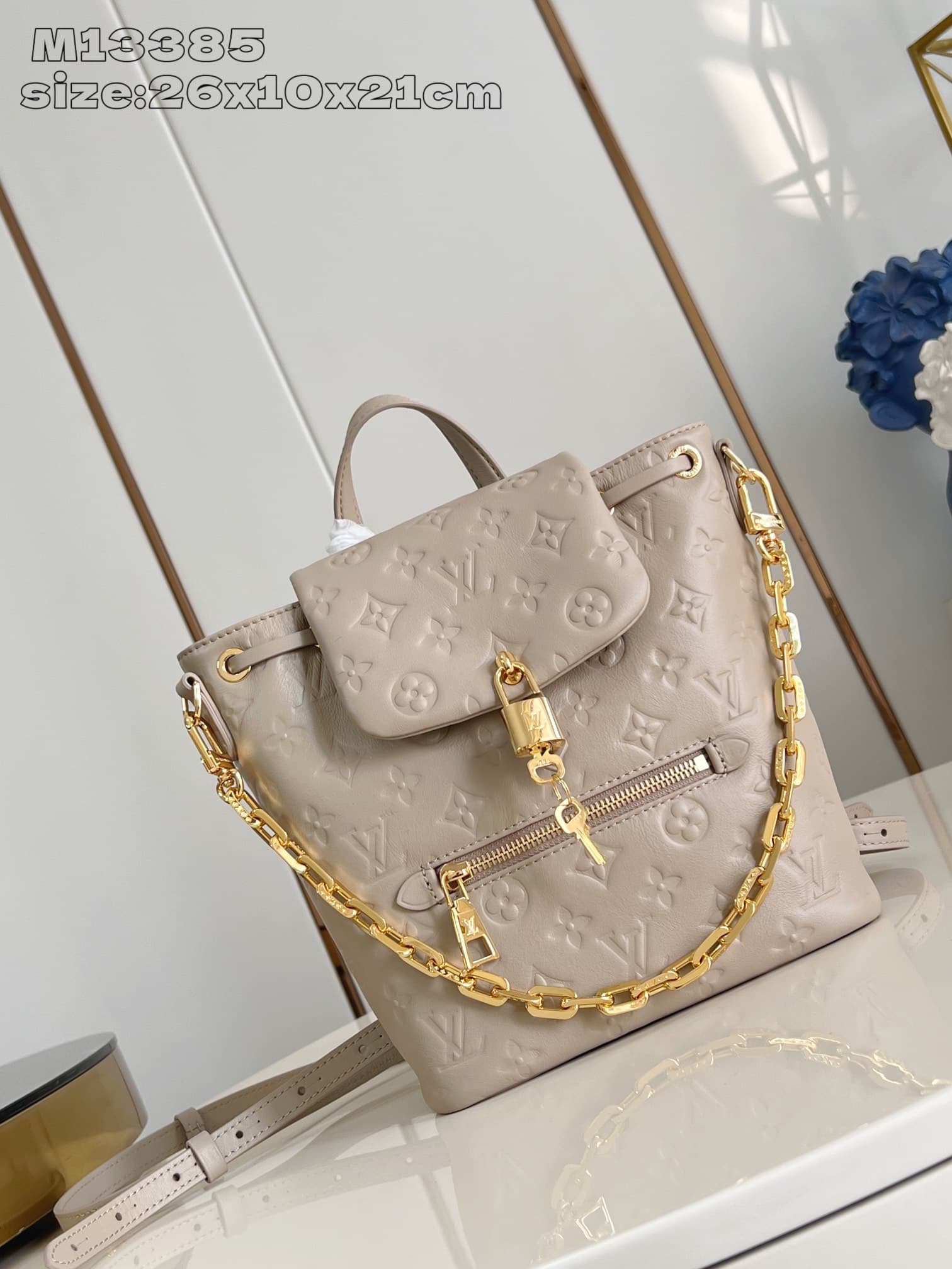 Louis Vuitton Coussin Backpack PM Monogram embossed Lambskin M13358 High