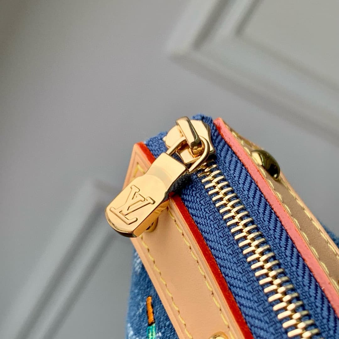 Louis Vuitton x TM Pochette Accessoires Monogram cherry denim M13994 High