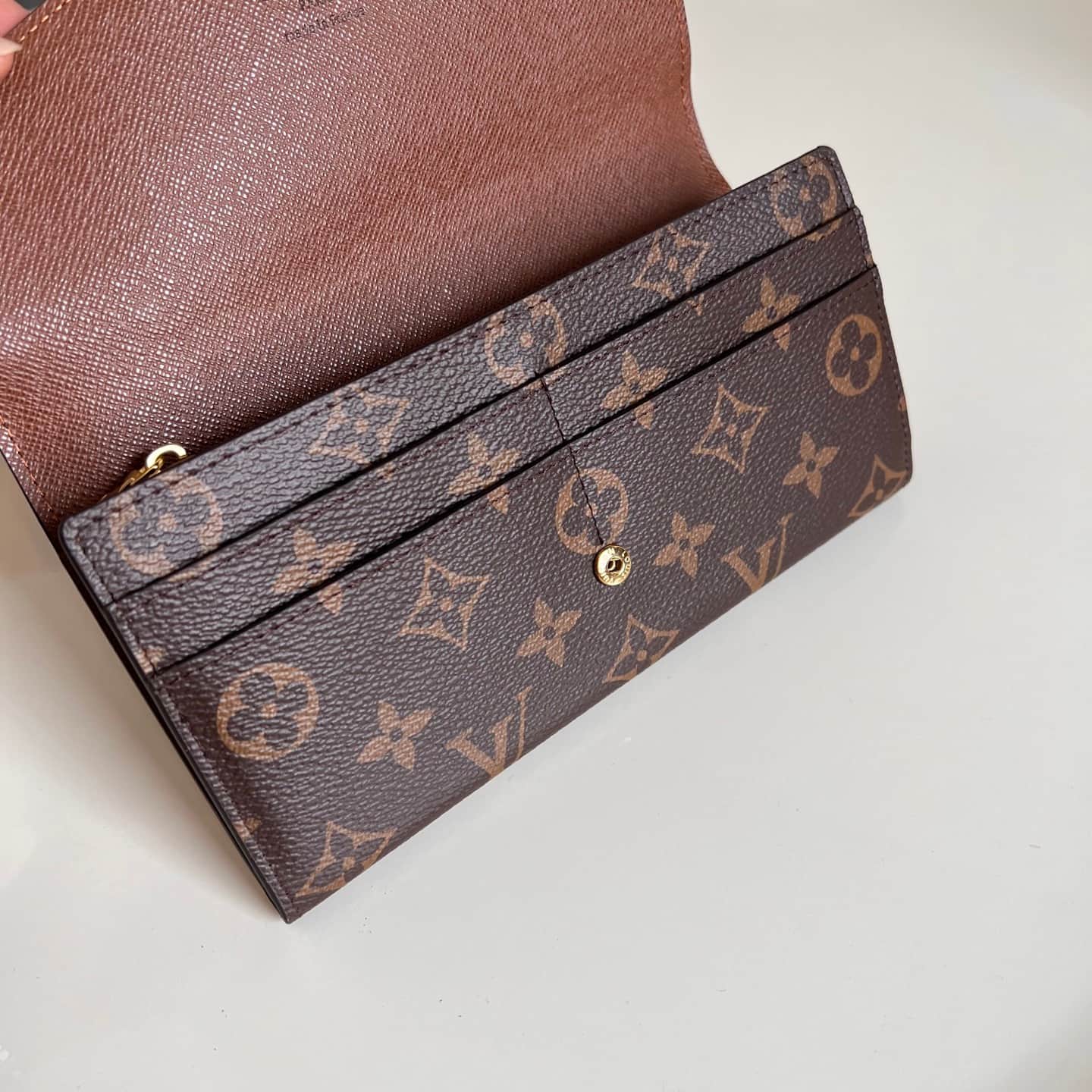 Louis Vuitton Sarah Wallet Brown Monogram coated canvas M60531 High