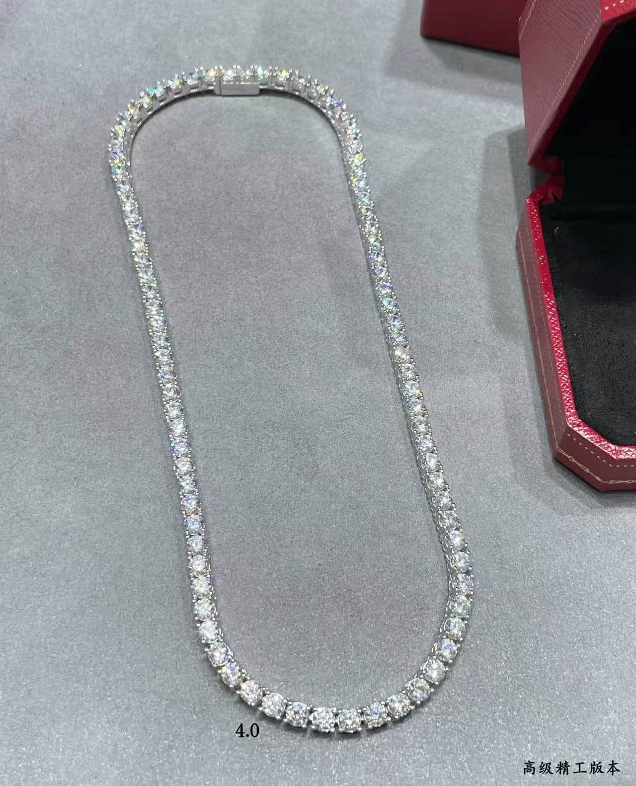 Cartier Necklace Hand-set high carbon diamonds 21752