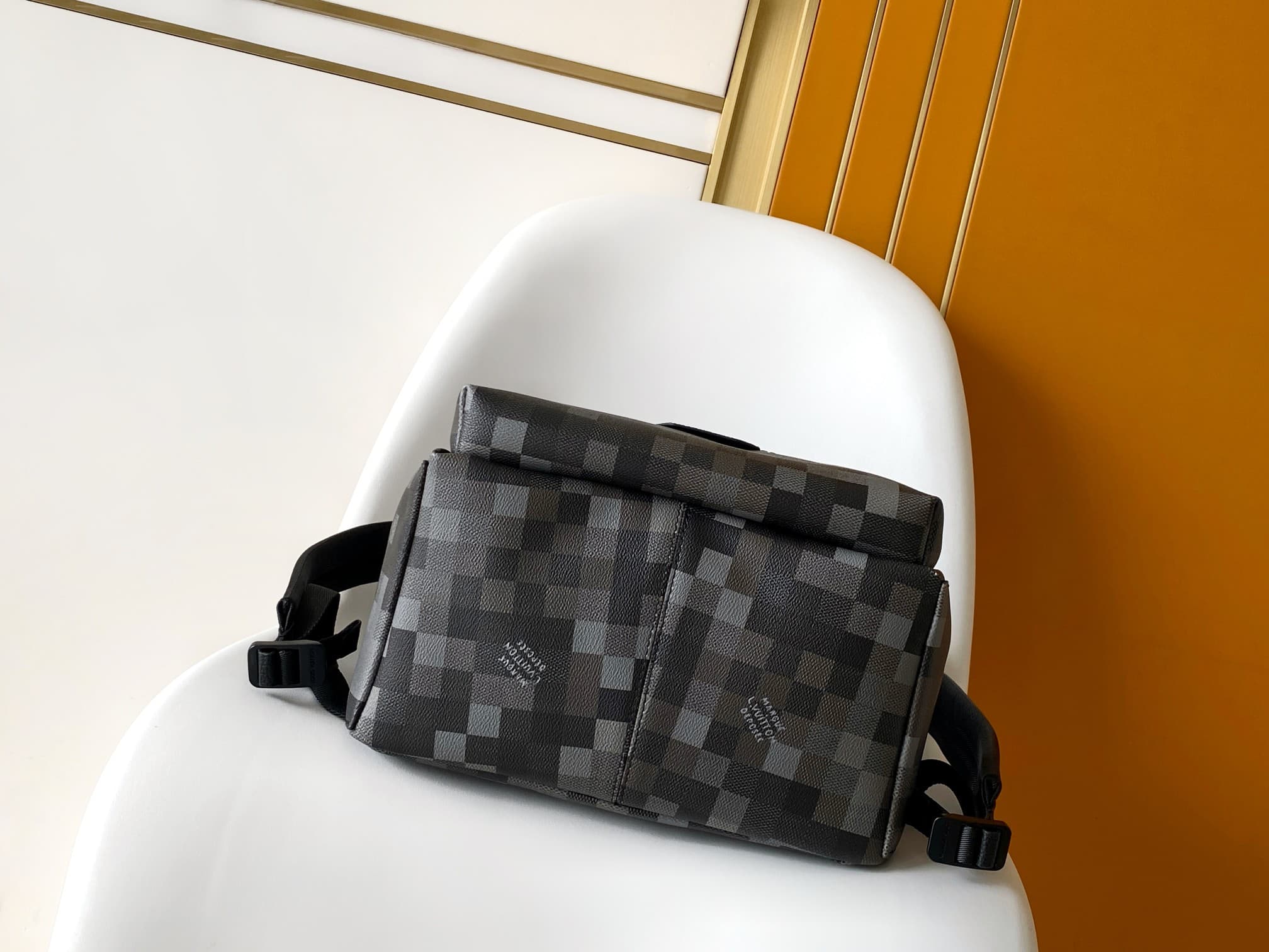 Louis Vuitton Discovery Backpack PM Black Damouflage coated canvas M28789 High