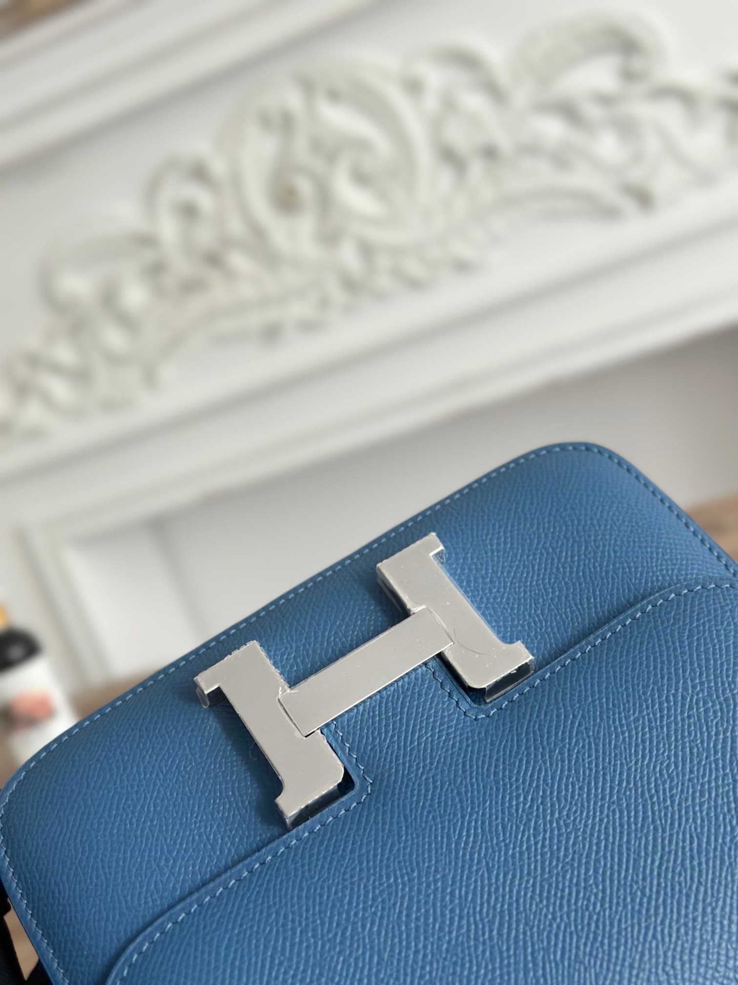 Hermes Mini Constance 18cm Epsom Bag WAX Deep Bleu High