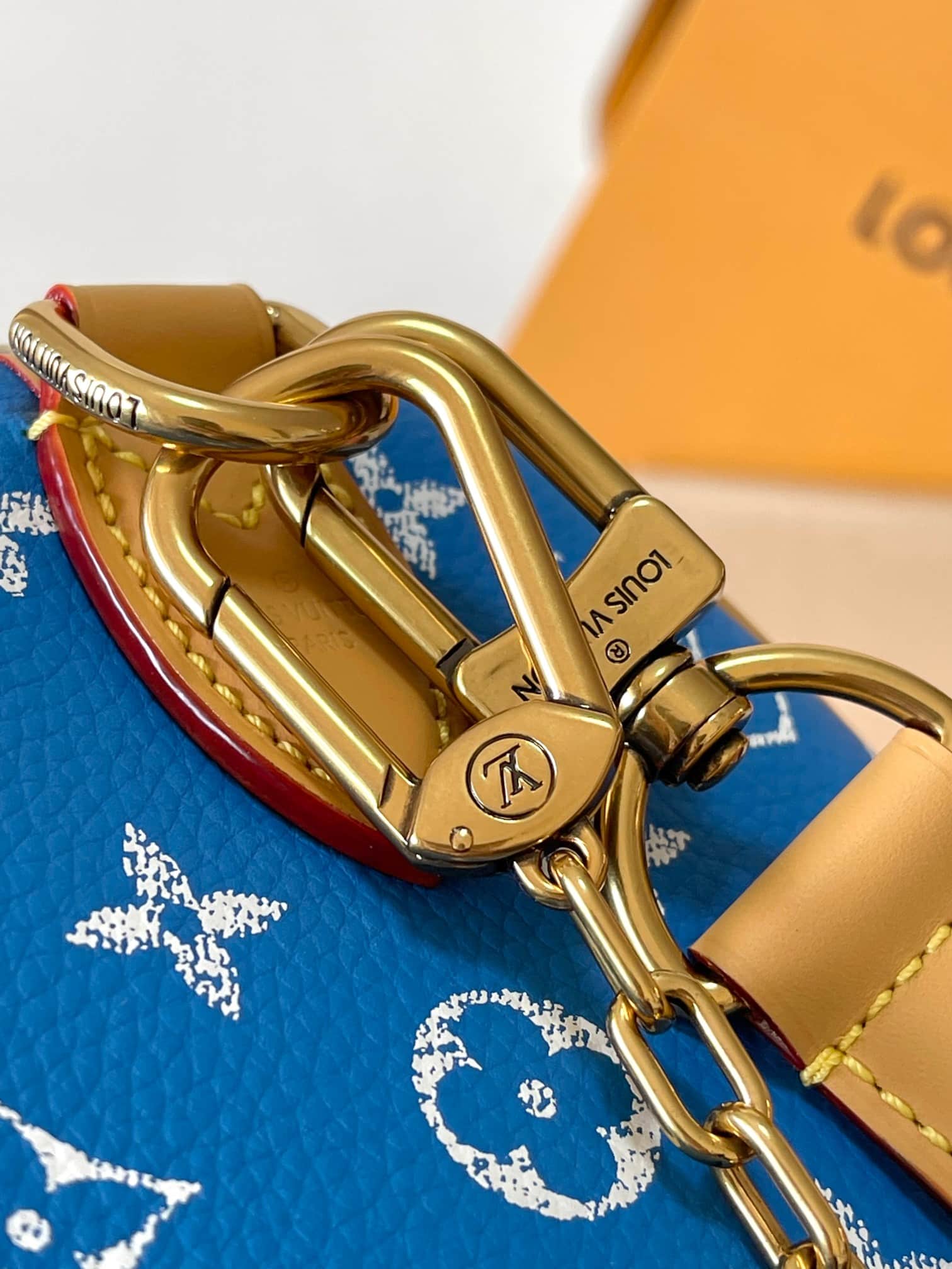 Louis Vuitton Speedy P9 Bandoulière 25 Soft calfskin Monogram Leather M24424 Blue TOP