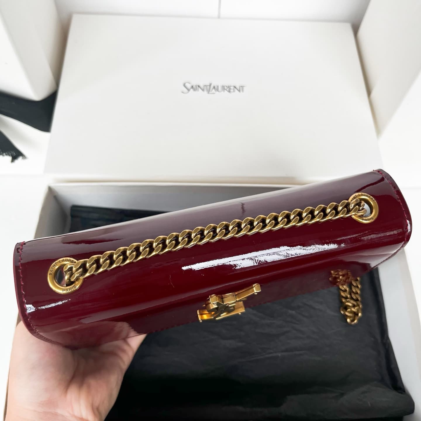 Kate small in patent leather 469390 GRENADE High