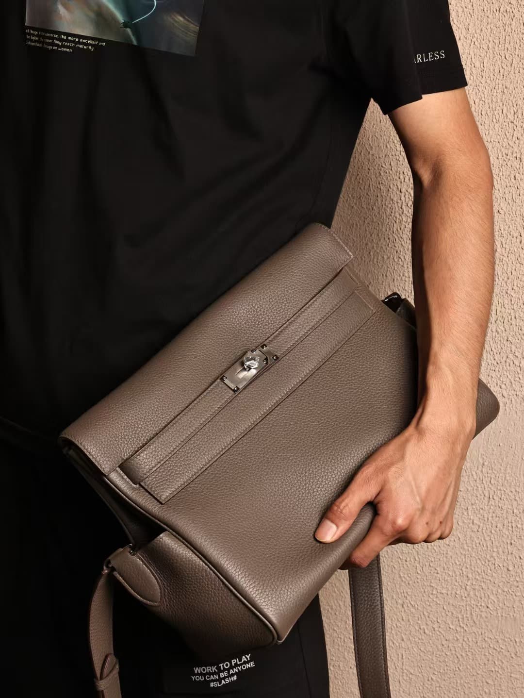 Hermes Kelly Messenger GM Togo Leather WAX Customizing Style