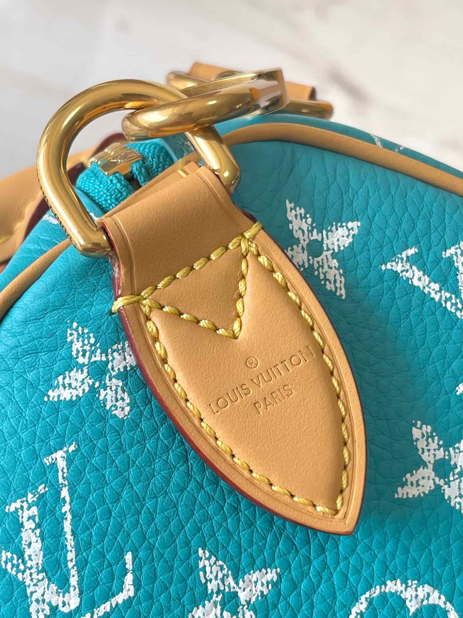 Louis Vuitton Speedy P9 Bandoulière 25 Calf leather M11561 Turquoise TOP