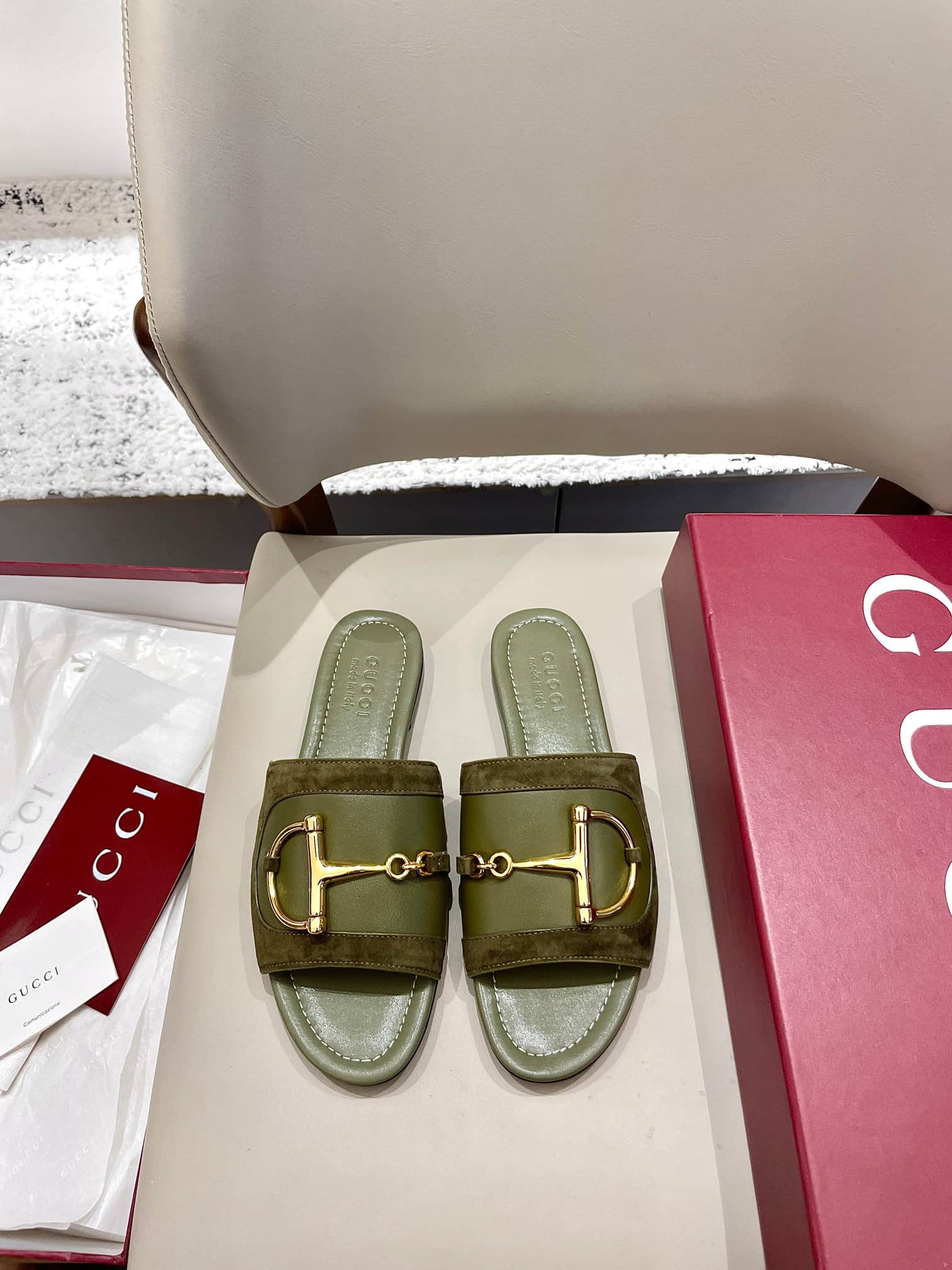 Gucci Women's slide sandal with Horsebit