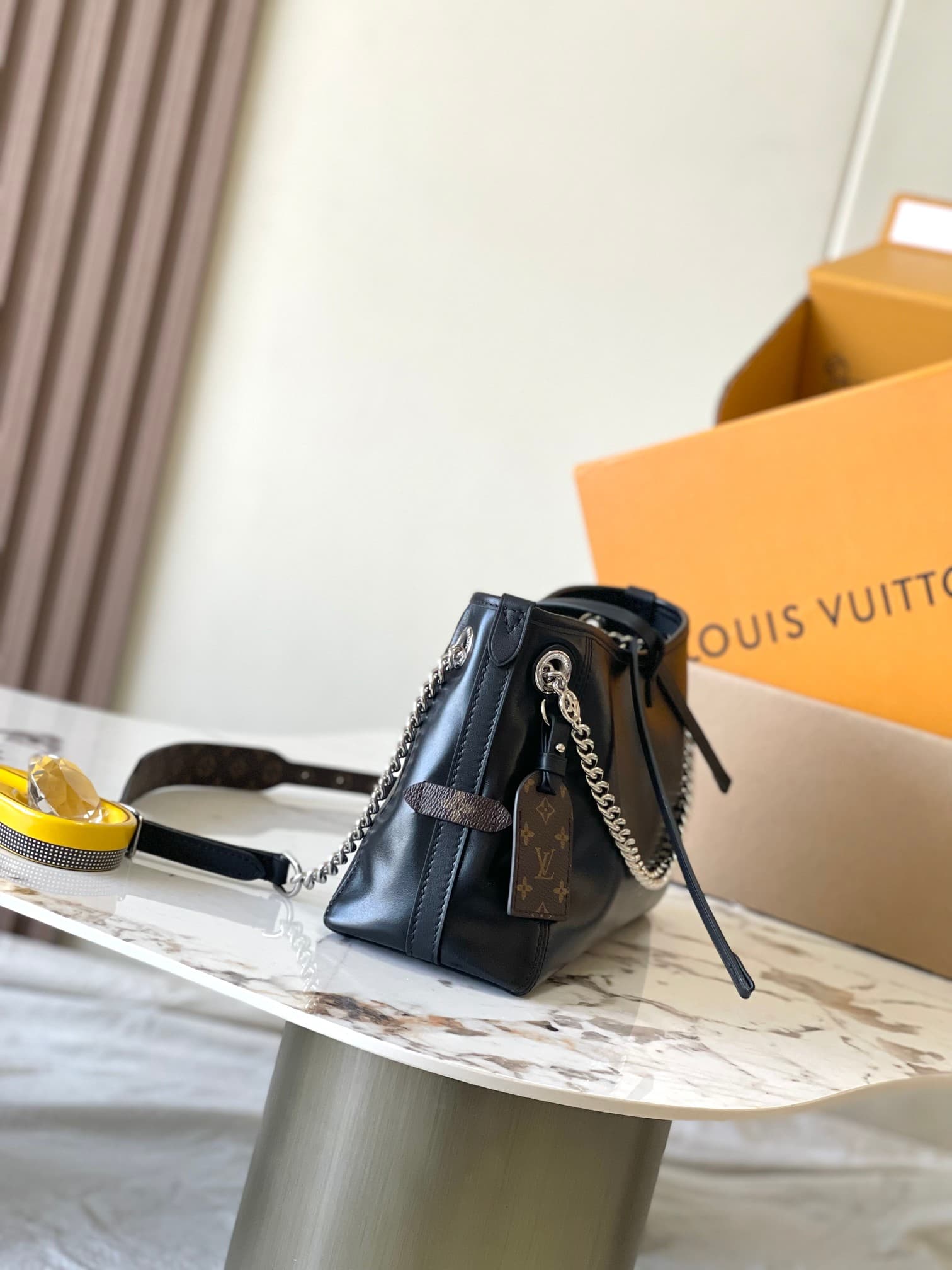 Louis Vuitton CarryAll Vibe BB Lambskin M12888 Black Top