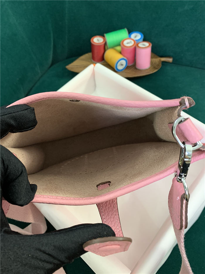 Hermes Evelyne III TPM Mini Bag Calfskin In Pink High