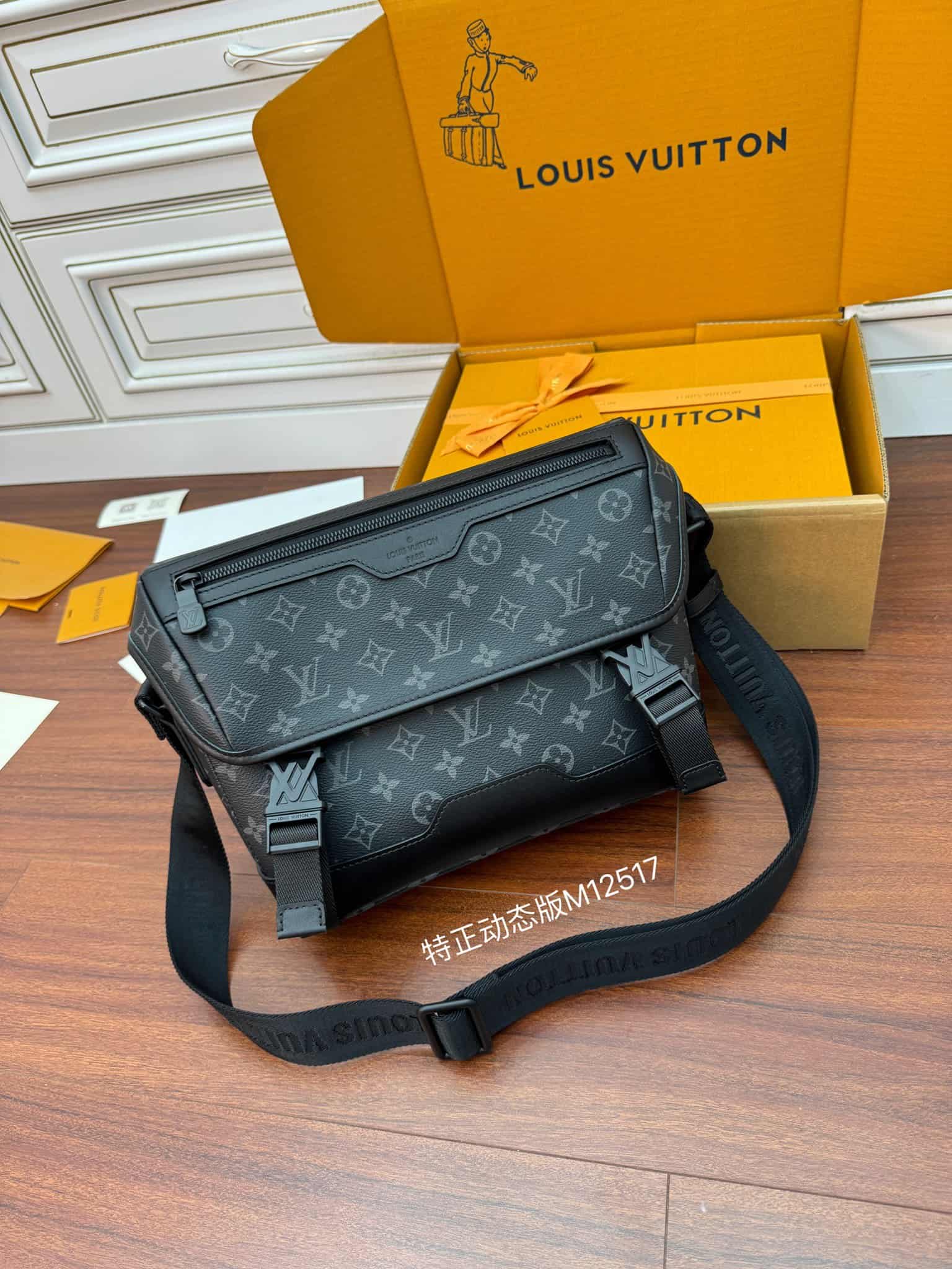 Louis Vuitton Messenger Voyager PM Monogram Eclipse coated canvas M12517 TOP