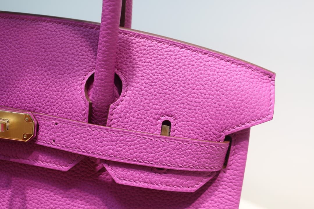 Hermes Birkin 25/30/35cm Bag Togo Leather In Magnolia WAX High