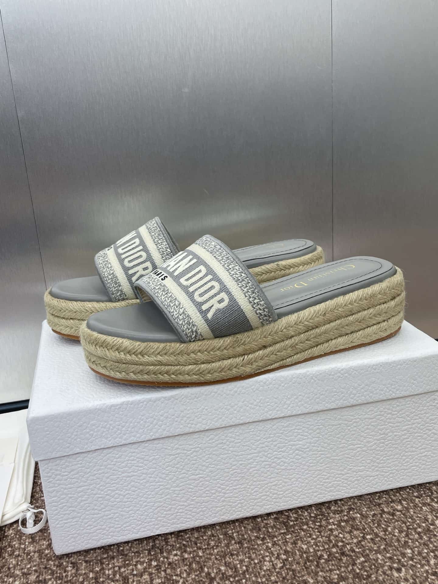 Dior Dway Platform Slide Shoes Women