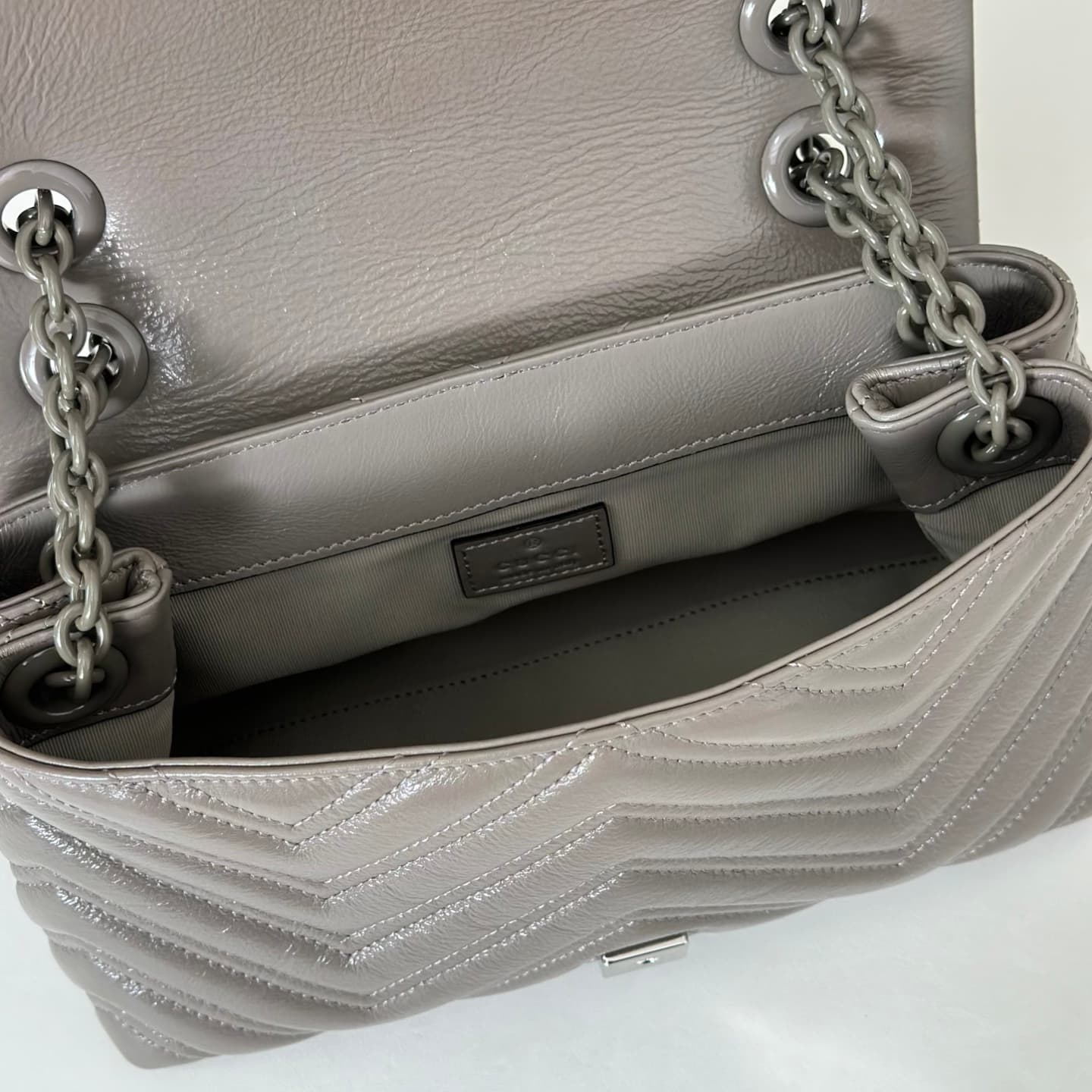Gucci GG Marmont Small Shoulder Bag 855371 Grey High