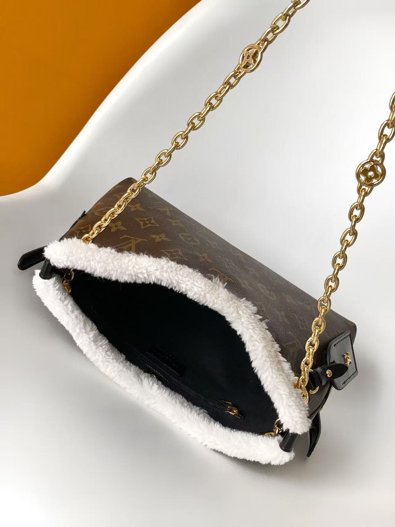 Louis Vuitton CarryAll BB Monogram Shearling Leather M26568 High